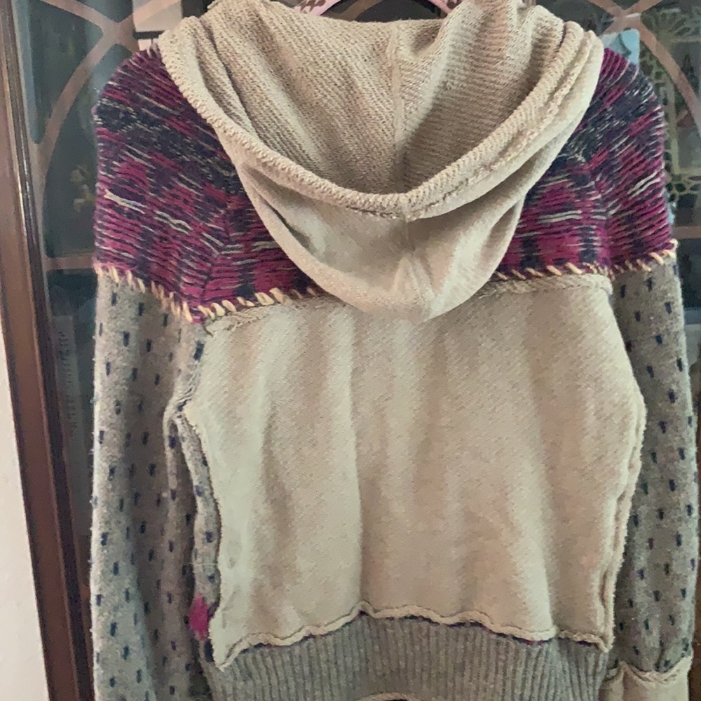 Free people sweater with hood size Xs - Picture 9 of 11